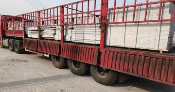 广元 白麻荔枝面外墙干挂，工厂装车日常