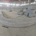 广元 芝麻白异形坐凳，自然面光面弧形加工