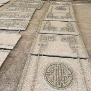 广元 白麻花岗岩外墙立面雕刻板