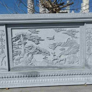 广元 芝麻白大型照壁，屏风，影壁