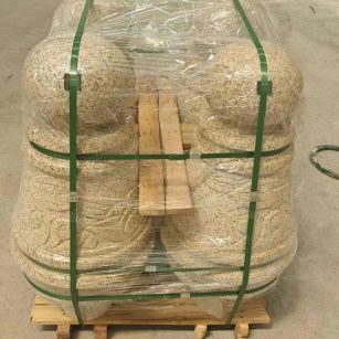 广元 黄金麻异形定制雕花——棒棒糖挡车柱