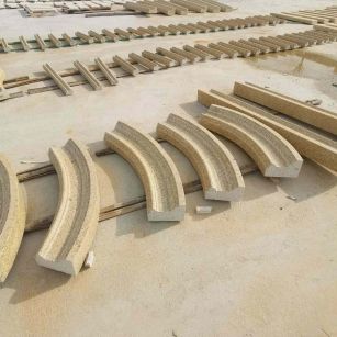 广元 黄金麻花岗岩别墅线条