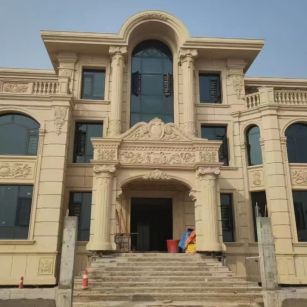 广元 黄金麻花岗岩别墅外墙干挂