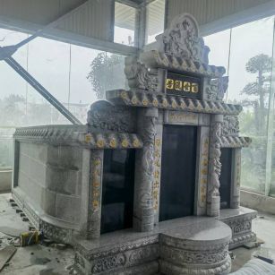 广元 芝麻白墓碑效果展示图