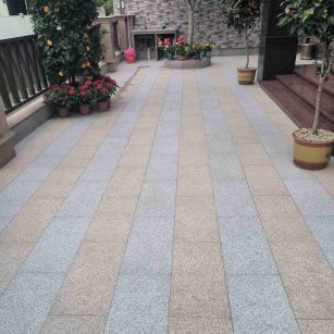 广元 黄金麻白麻荔枝面庭院铺装展示