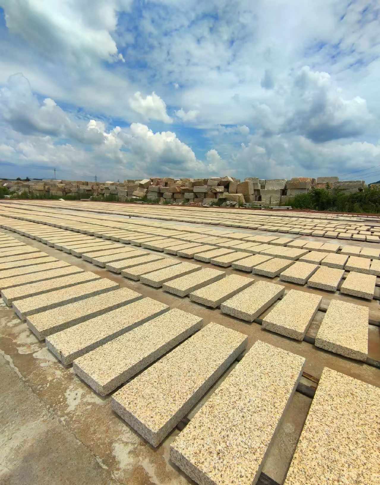 广元 黄金麻荔枝面花岗岩石材地铺石防护中