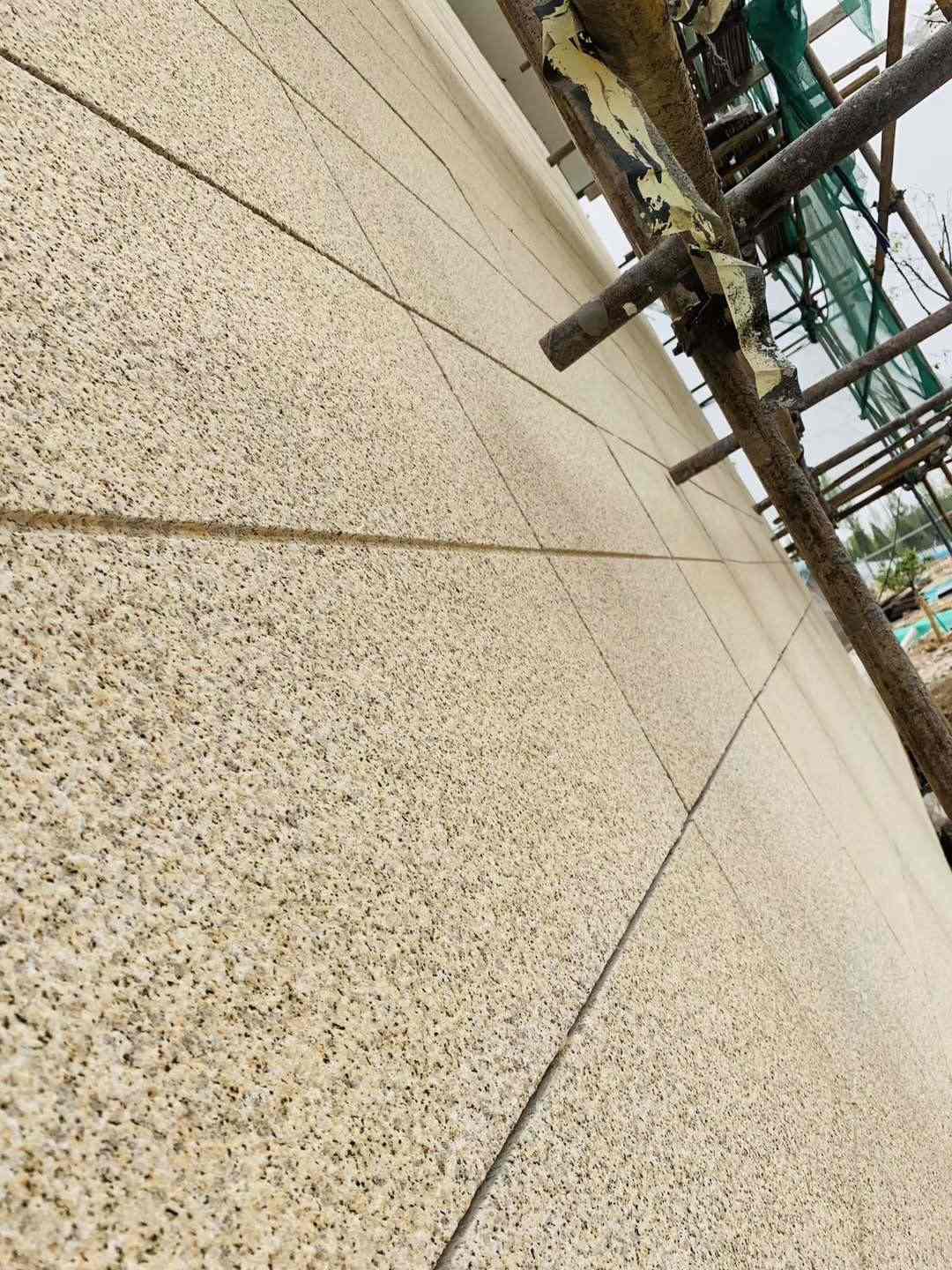 广元 黄金麻花岗岩荔枝面外墙干挂石材效果示例