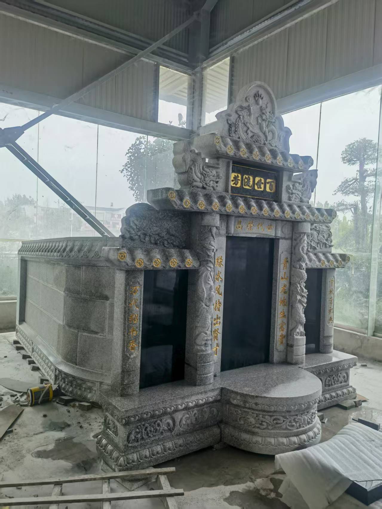 广元 芝麻白墓碑效果展示图