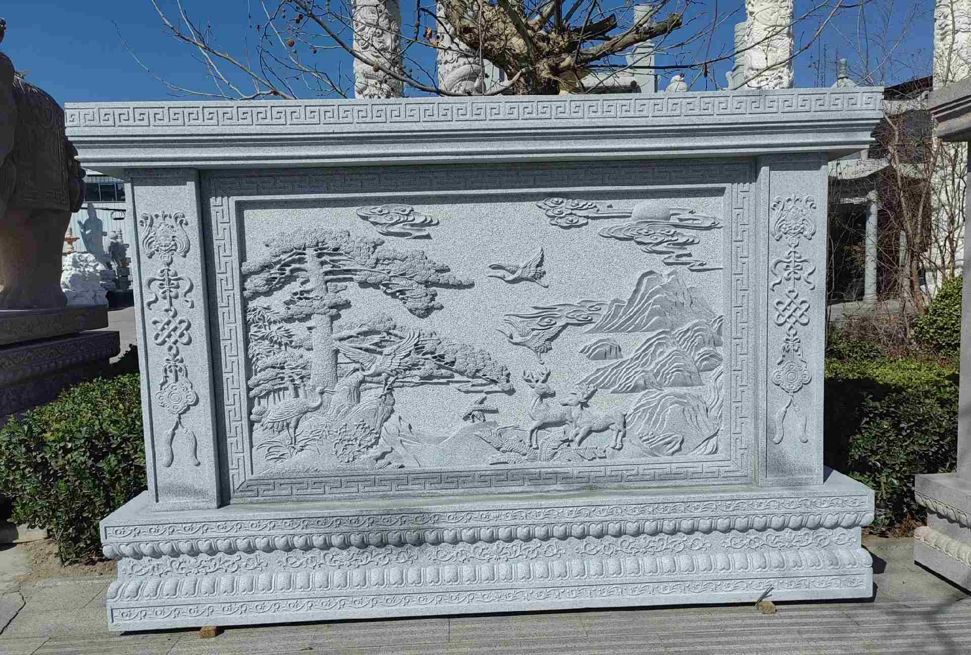 广元 芝麻白大型照壁，屏风，影壁