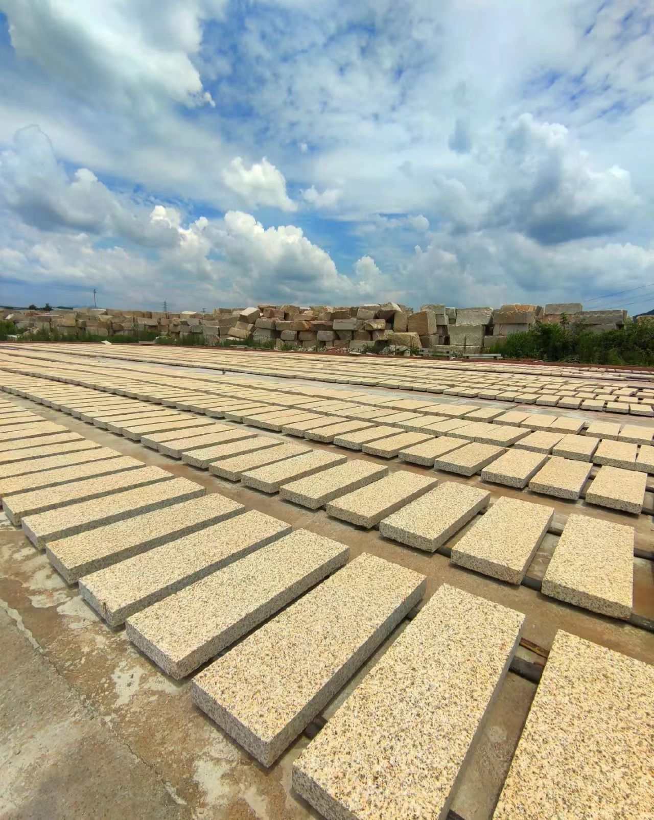 广元 黄金麻花岗岩荔枝面地铺石防护中