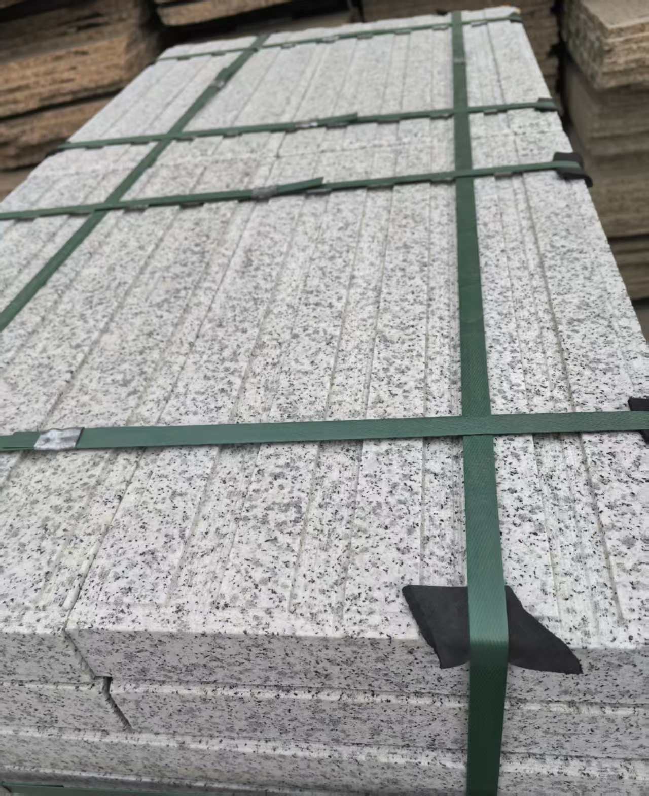 广元 白麻花岗岩直行盲道石，盲条，地铺石