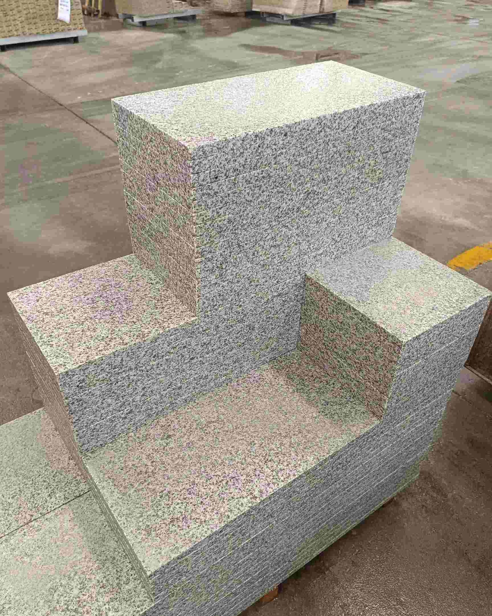 广元 白麻花岗岩荔枝面地铺石